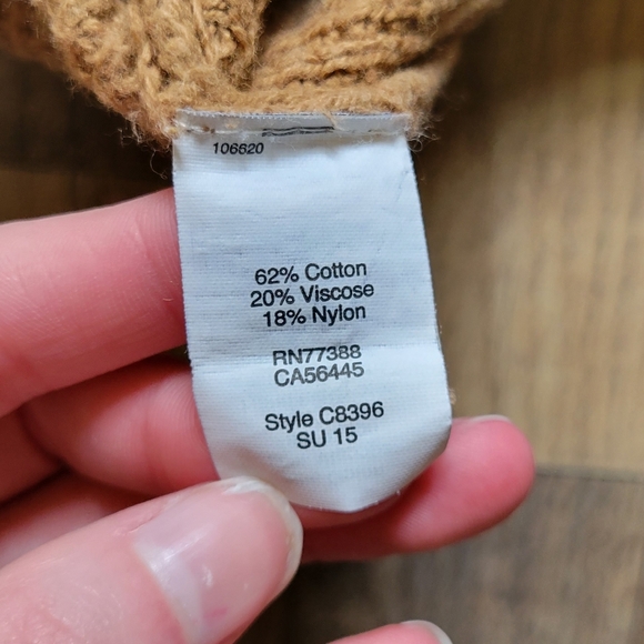 Madewell Waffle Knit Tan Sweater Size Medium - Picture 5 of 5